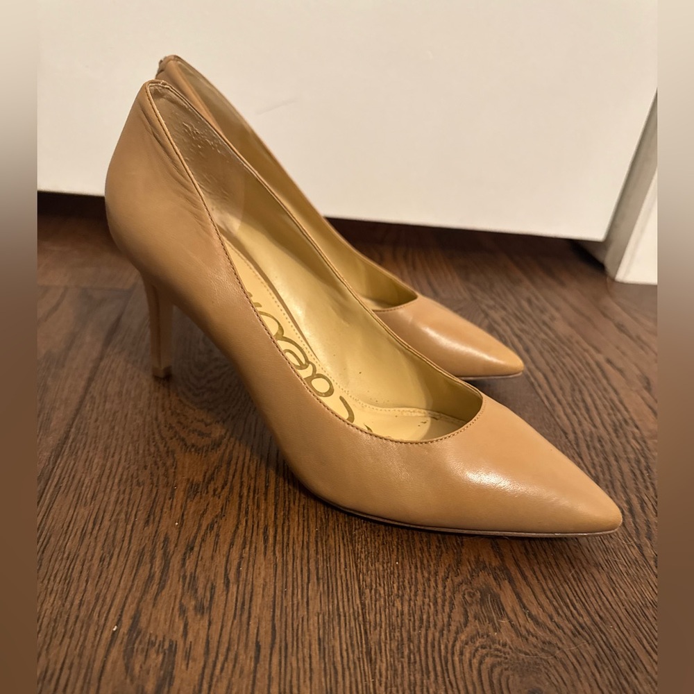 Sam Edelman Tan Vienna Pointed Toe Pumps